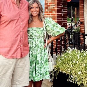 Abercrombie and Fitch Emerson puff sleeve mini dress